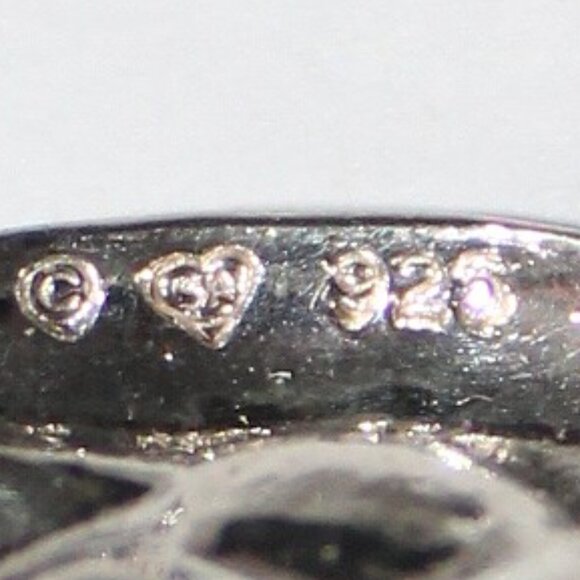 Sterling Silver Hand Print Necklace 8 Grams - Picture 6 of 7